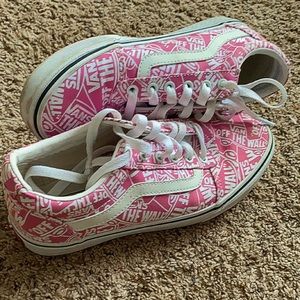 Limited edition pink low top vans